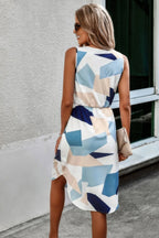 Sleeveless V Neck Midi Dress | Mixtshop LLC