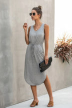 V Neck Sleeveless Tank Dress | Mixtshop LLC