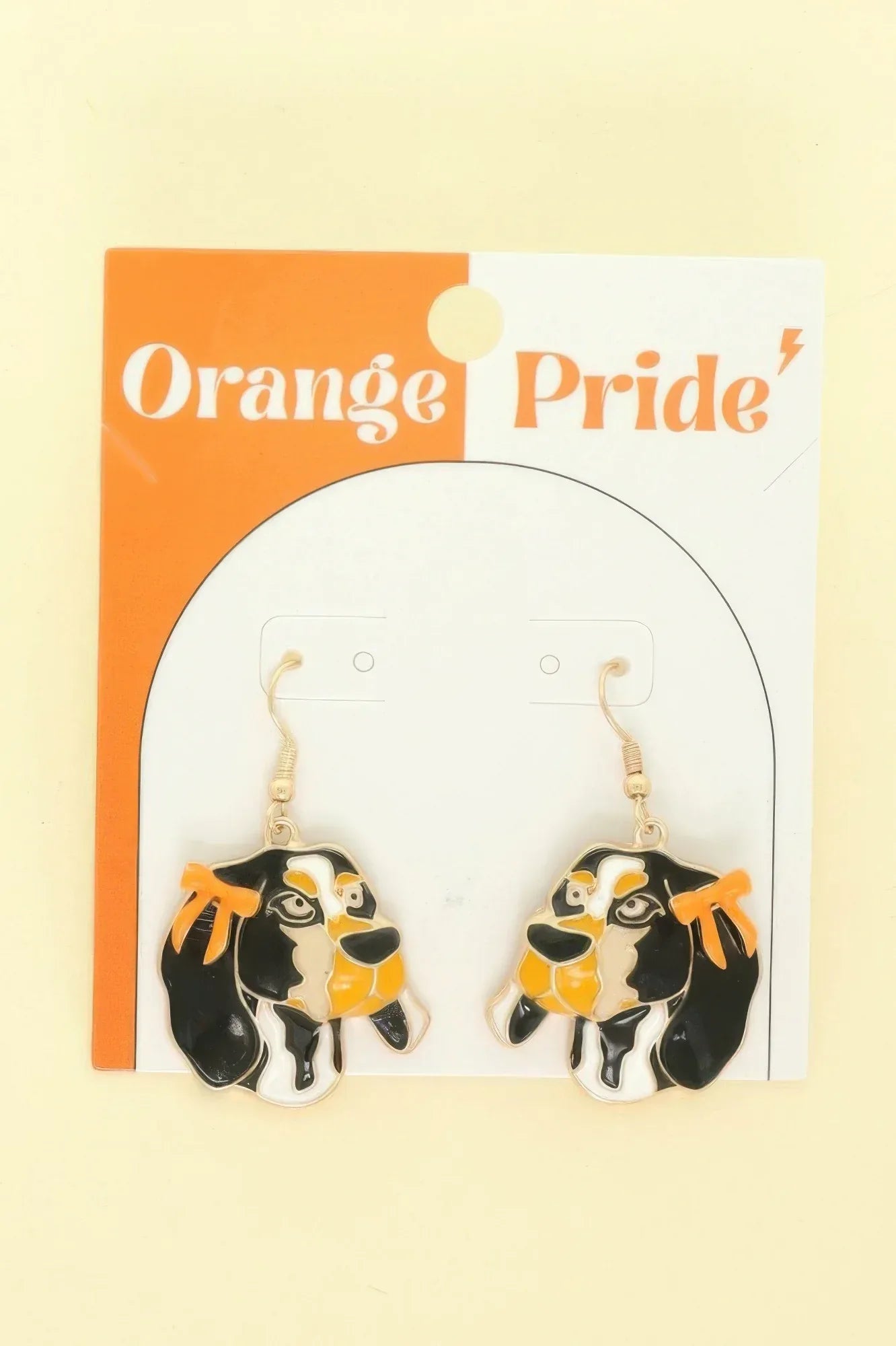 Gameday Hound Dog Mascot Earrings | Mixtshop LLC Main image