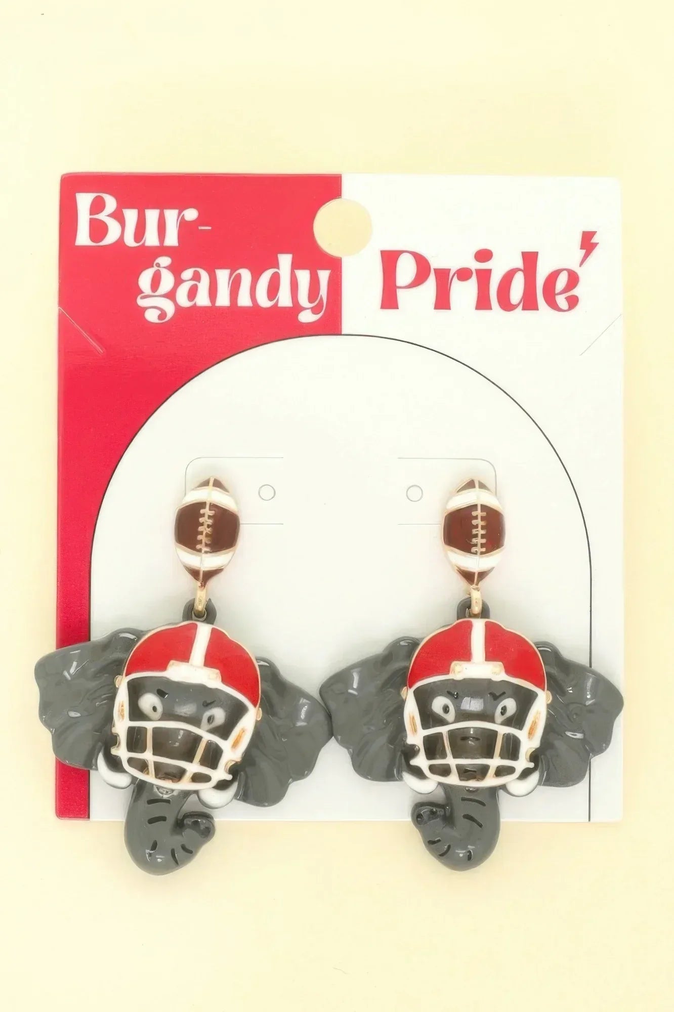 Gameday Elephant Mascot Earrings | Mixtshop LLC