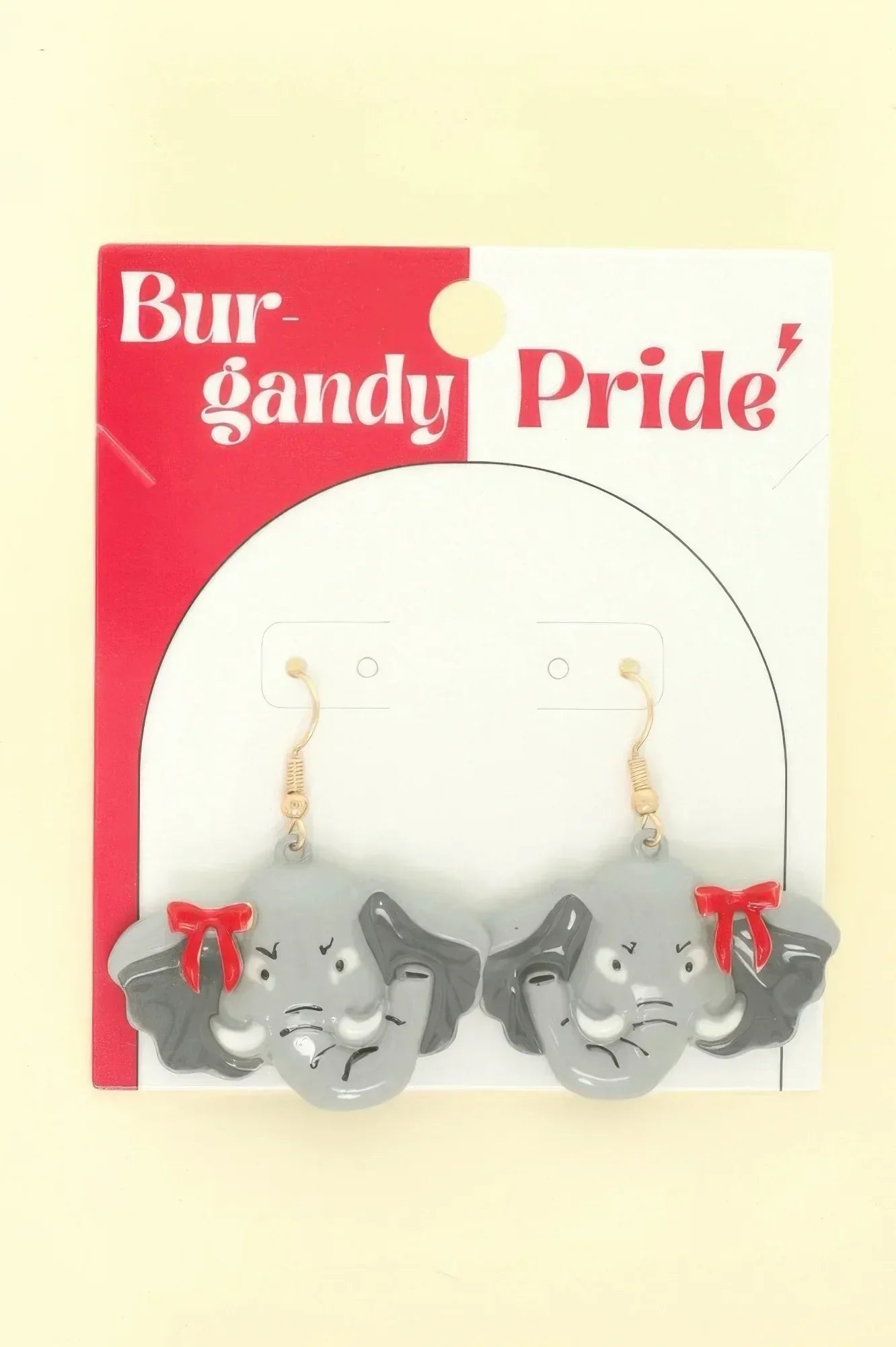 Gameday Elephant Mascot Drop Earrings | Mixtshop LLC