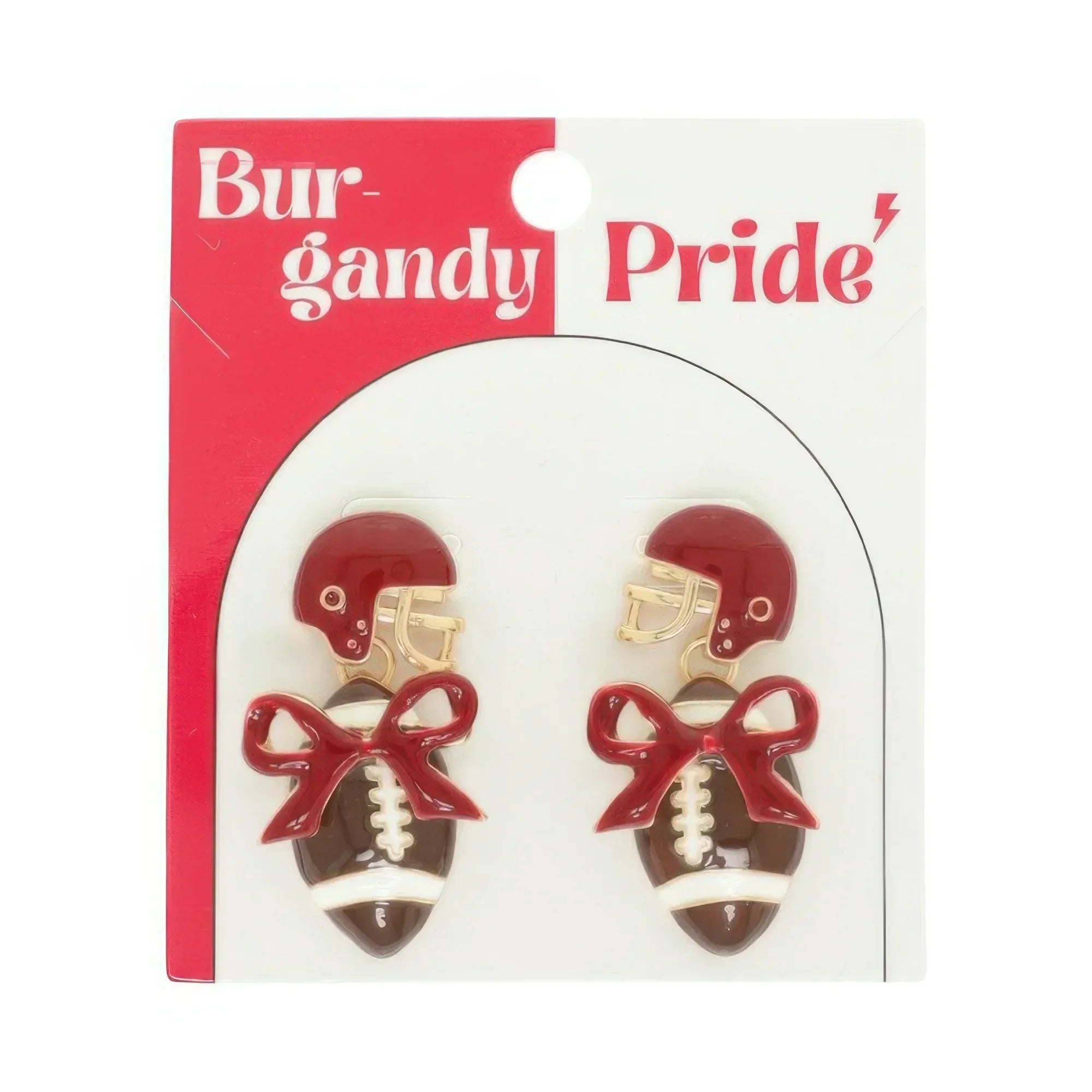 Gameday Football Helmet Earrings Secondary image