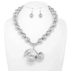 Polished Cherry Pendant Necklace Set | Mixtshop LLC
