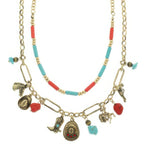 Western Theme Turquoise Charm Necklace Set | Mixtshop LLC