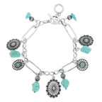 Western Theme Charm Bracelet With Toggle | Mixtshop LLC