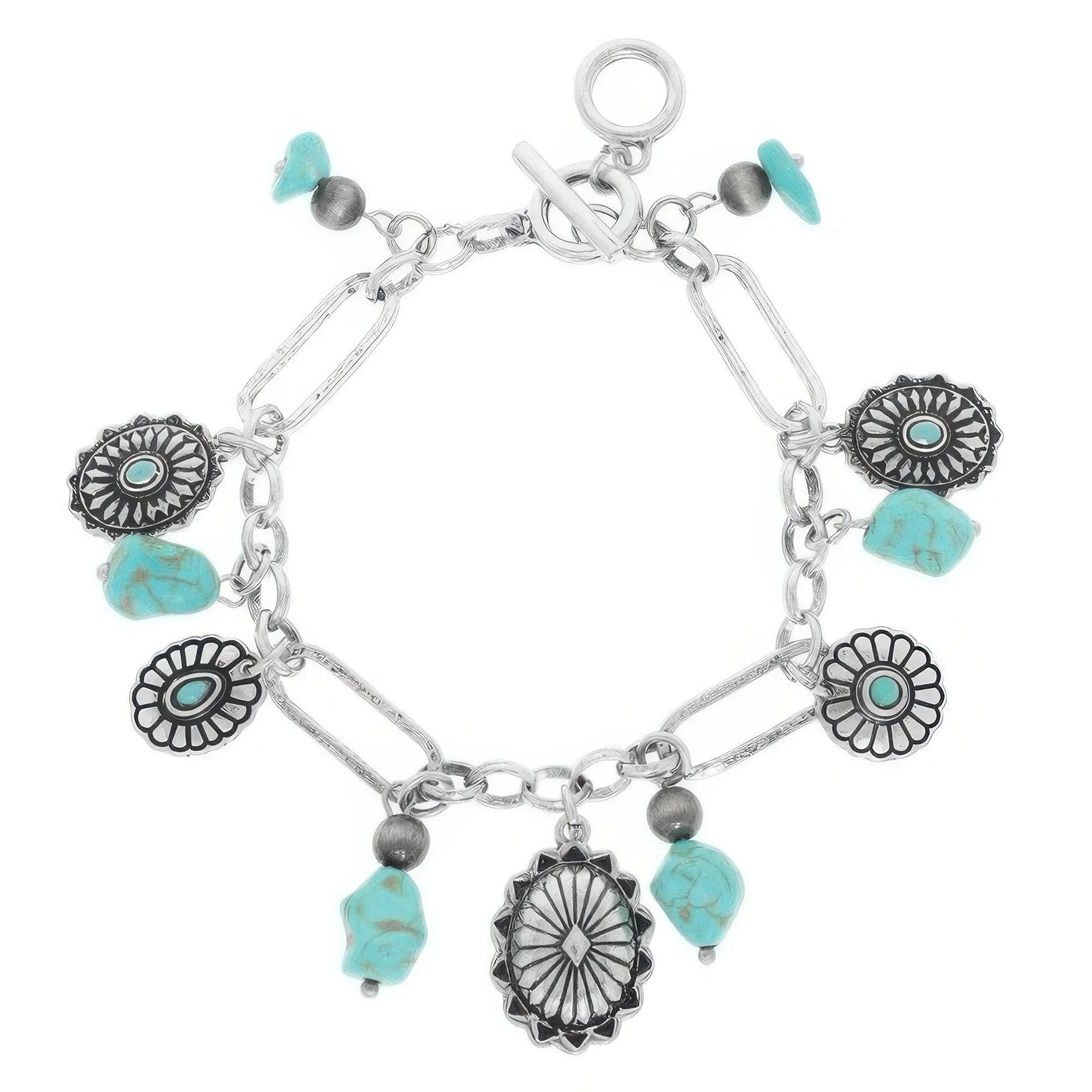 Western Theme Charm Bracelet With Toggle | Mixtshop LLC