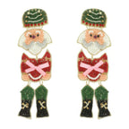 Christmas Nutcracker Seed Bead Earrings | Mixtshop LLC