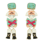 Christmas Nutcracker Seed Bead Earrings | Mixtshop LLC