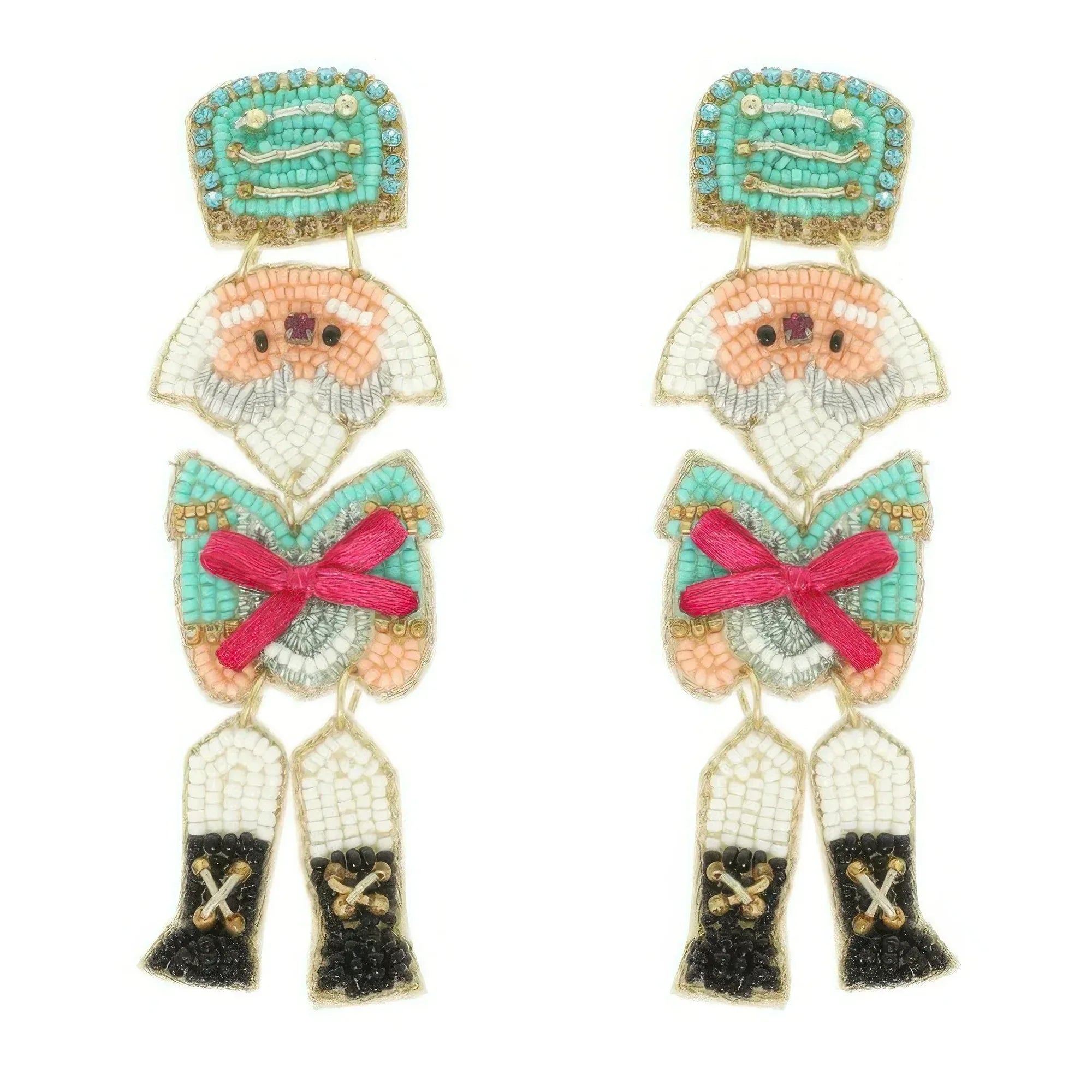 Christmas Nutcracker Seed Bead Earrings | Mixtshop LLC
