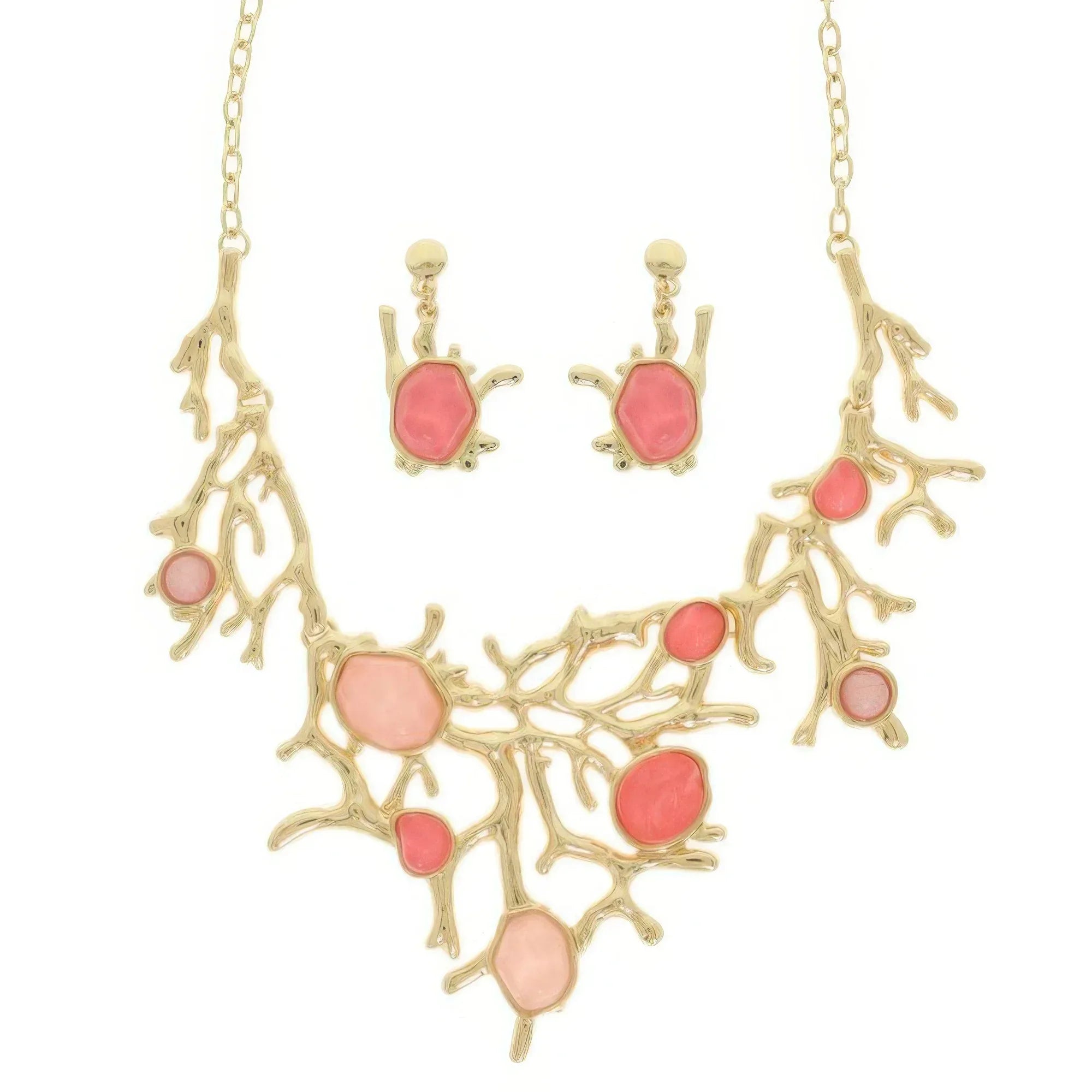 Acetate Resin Necklace Set With Earrings | Mixtshop LLC
