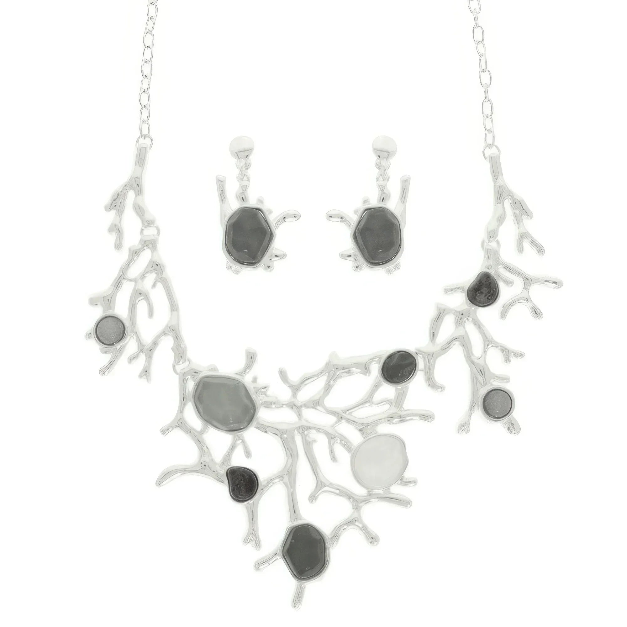Acetate Resin Necklace Set With Earrings | Mixtshop LLC