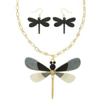 Dragonfly Necklace Set With Earrings | Mixtshop LLC