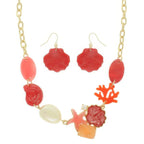 Sea Life Theme Necklace Set With Earrings | Mixtshop LLC