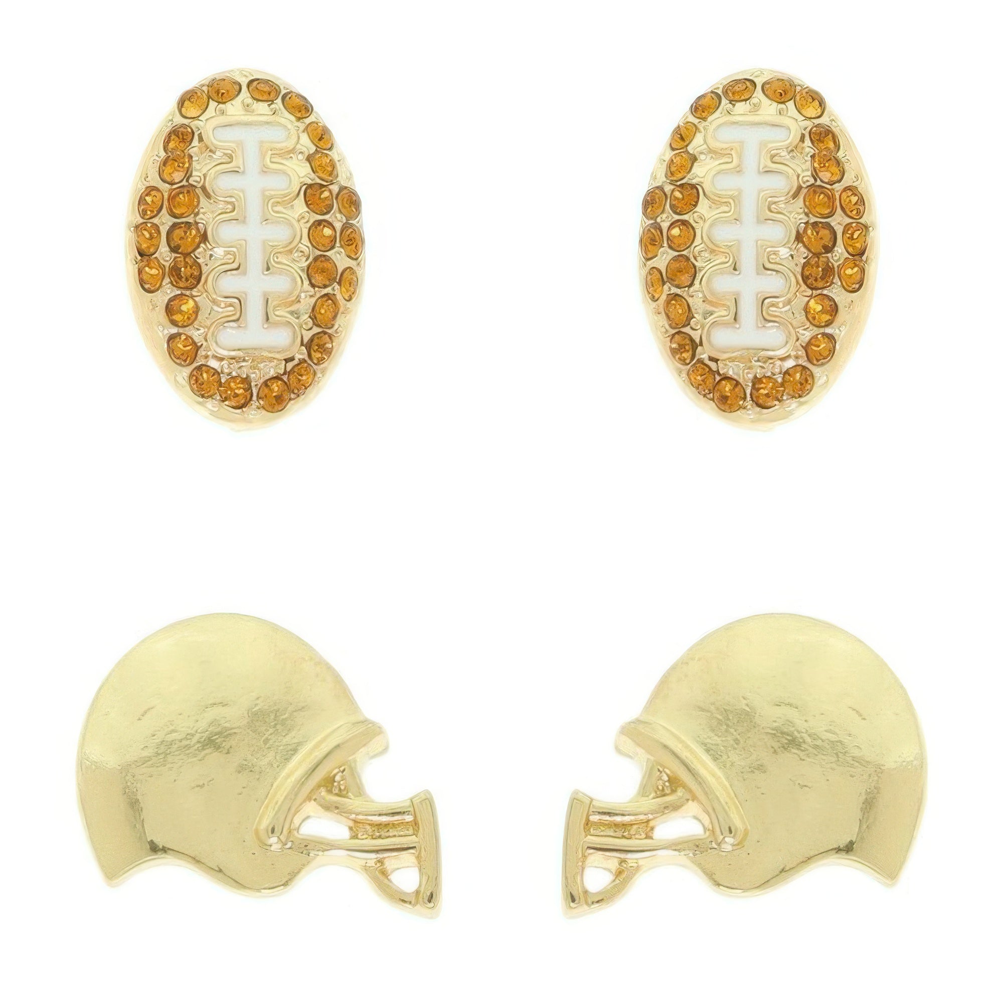 2-pair Sports Theme Assorted Earring Set Secondary image