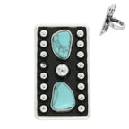 Western Jeweled Rectangle Stretch Ring | Mixtshop LLC