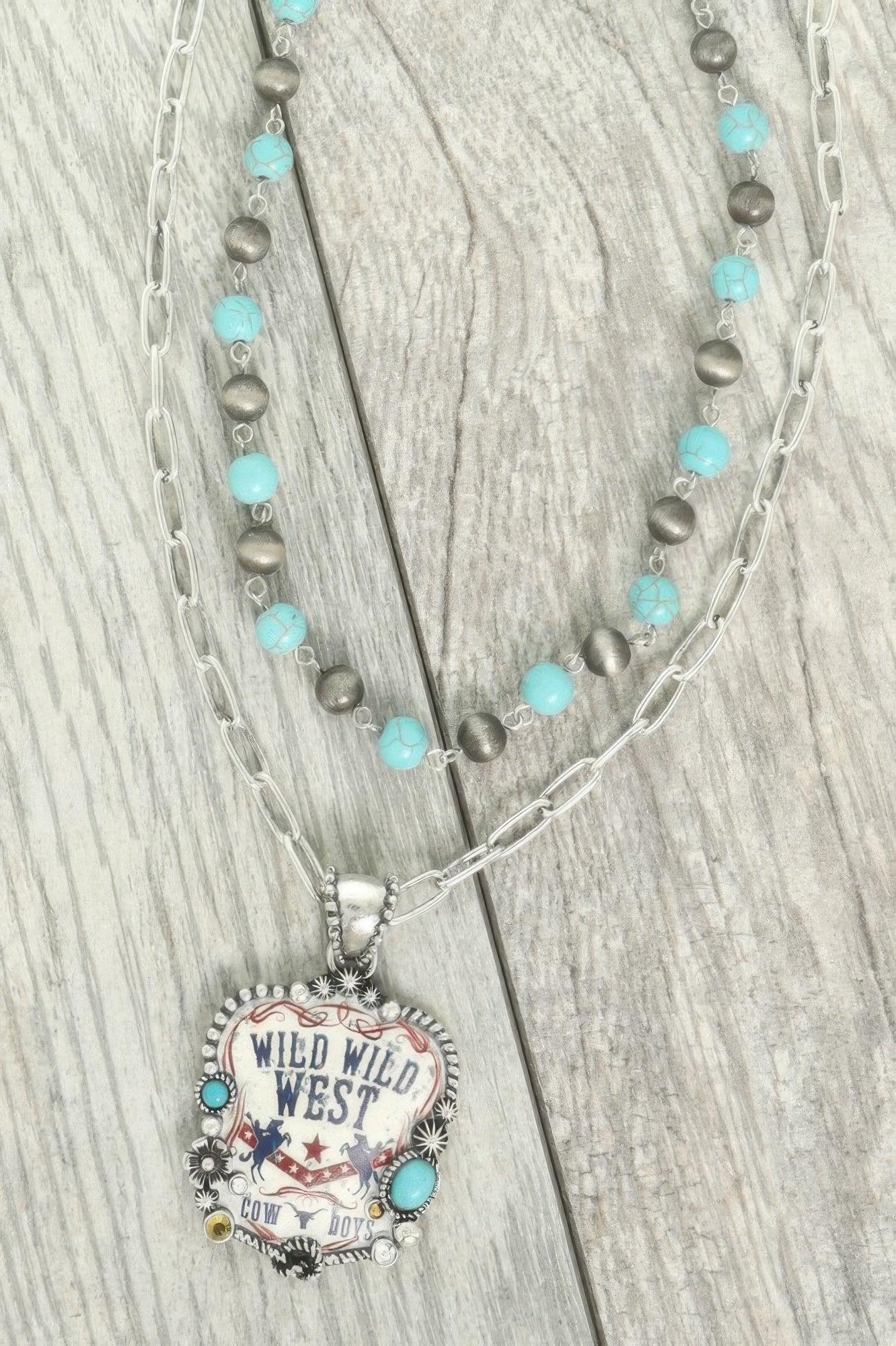 Western Wild West Beaded Necklace | Mixtshop LLC Main image