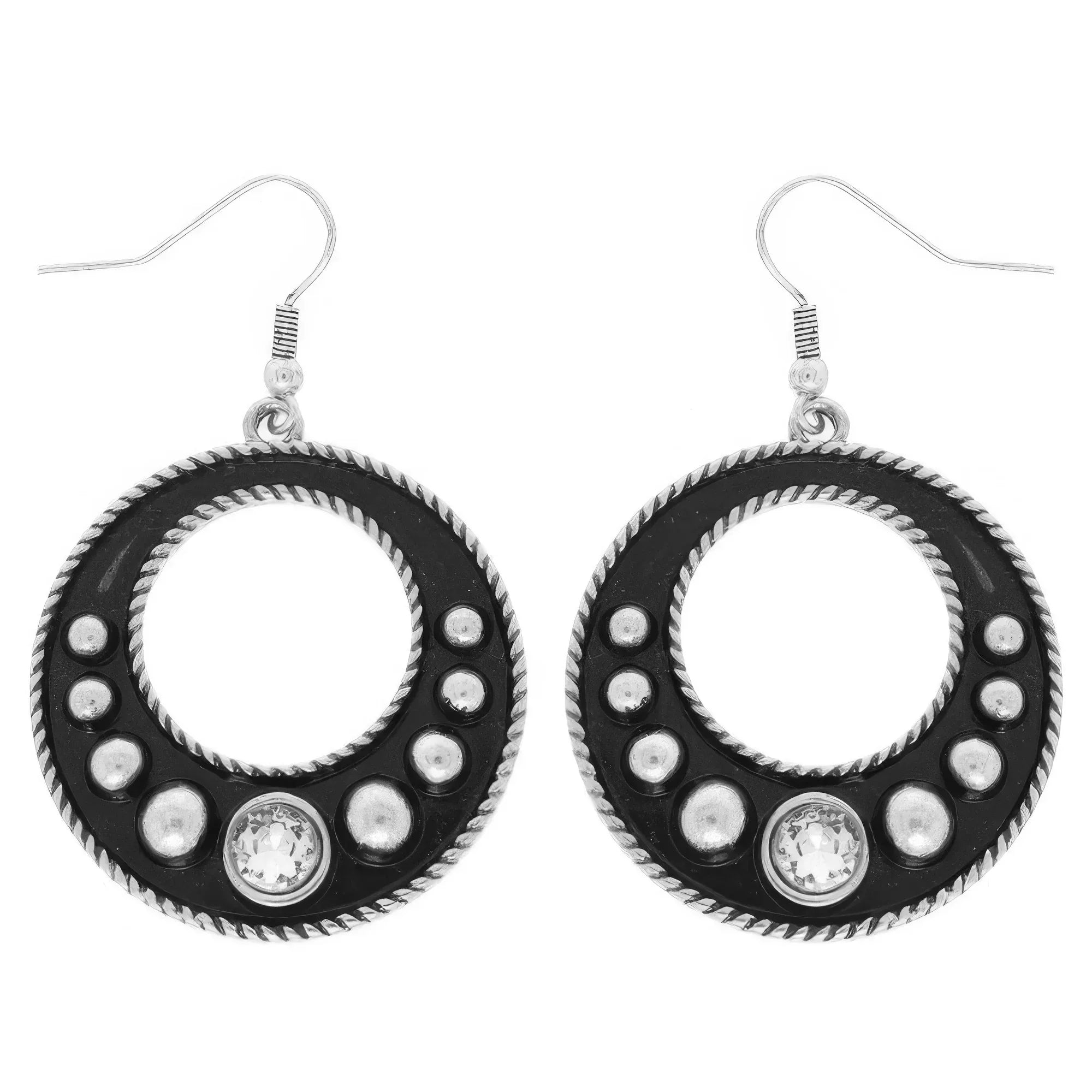 Western Oval Concho Earrings | Mixtshop LLC Main image