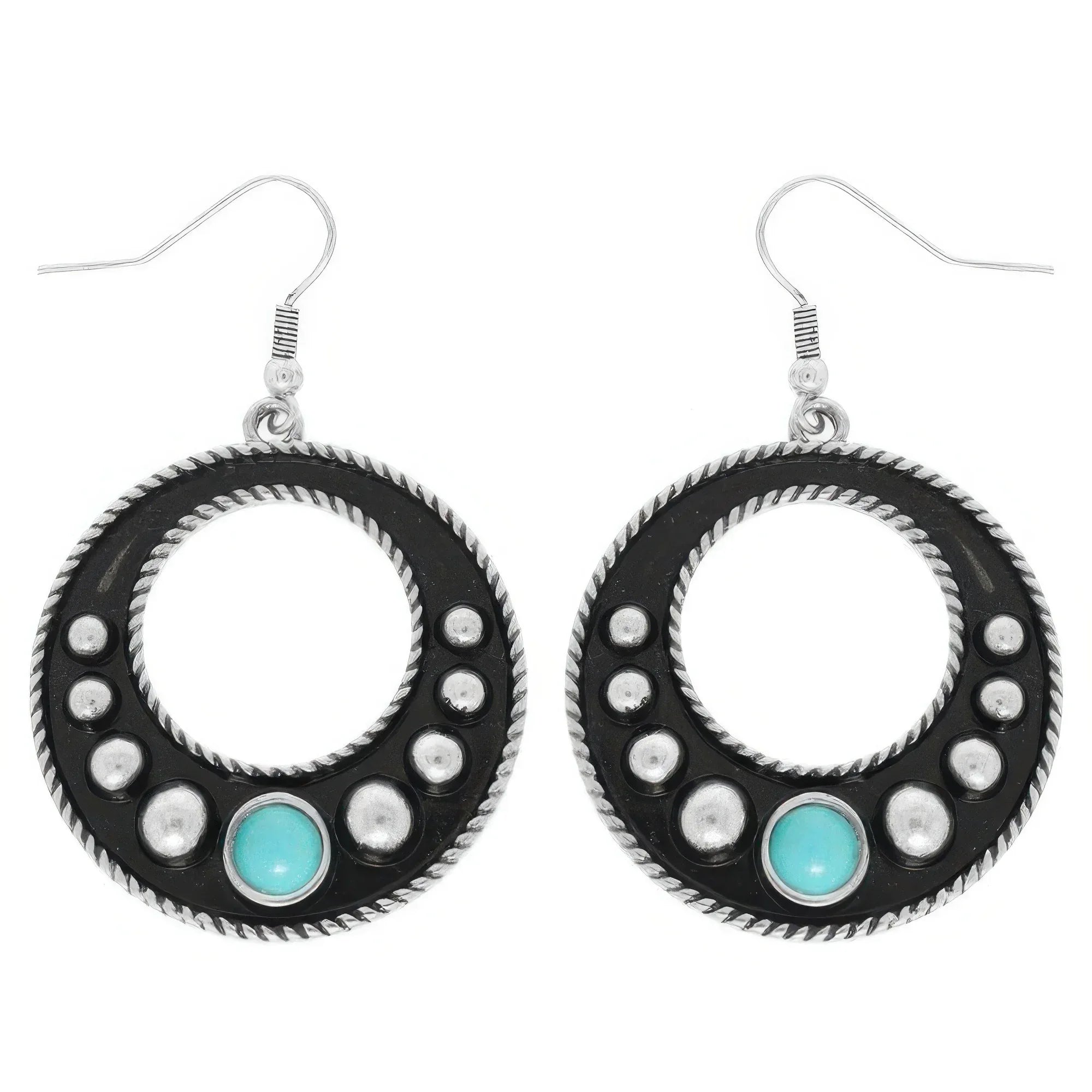 Western Oval Concho Earrings Secondary image