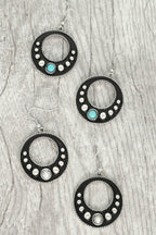 Western Oval Concho Earrings | Mixtshop LLC