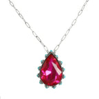 Western Teardrop Cut Gemstone Turquoise Necklace | Mixtshop LLC