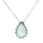 Western Teardrop Cut Gemstone Turquoise Necklace | Mixtshop LLC