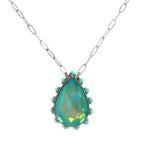 Western Teardrop Cut Gemstone Turquoise Necklace | Mixtshop LLC