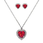 Valentine's Day Heart Gemstone Necklace Set | Mixtshop LLC
