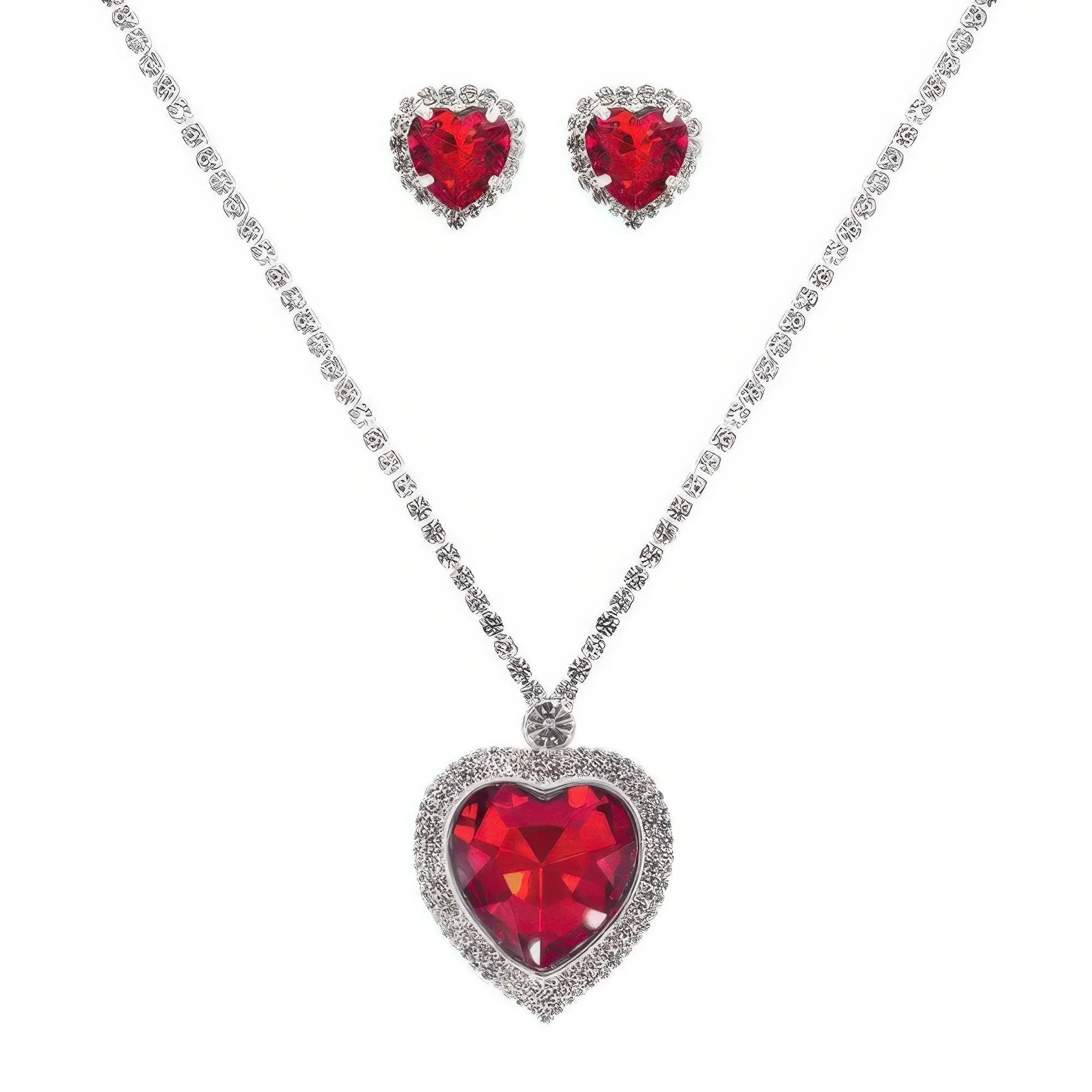 Valentine's Day Heart Gemstone Necklace Set | Mixtshop LLC