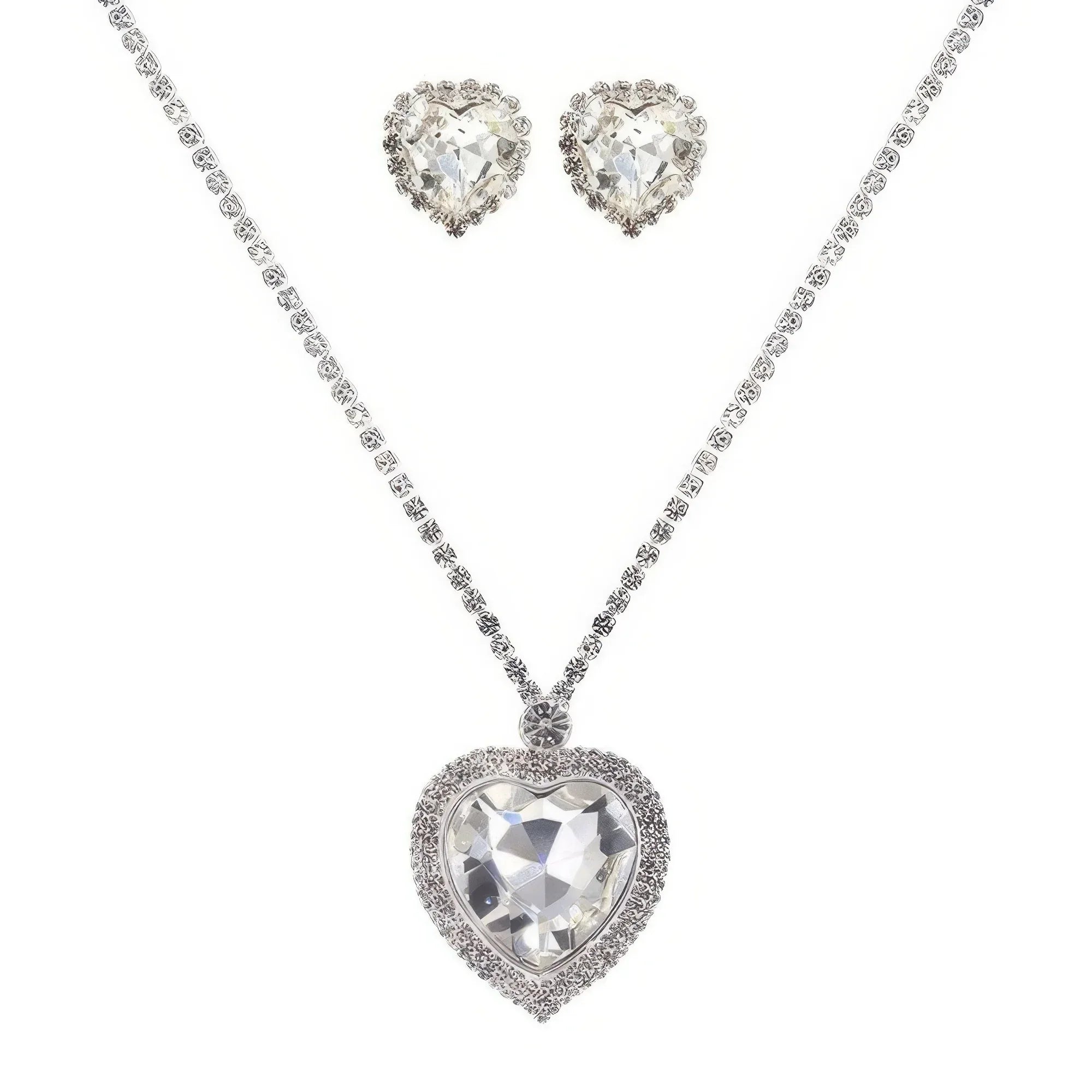 Valentine's Day Heart Gemstone Necklace Set | Mixtshop LLC