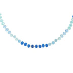 Iridescent Natural Gemstone Glass Beaded Necklace | Mixtshop LLC