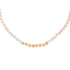 Iridescent Natural Gemstone Glass Beaded Necklace | Mixtshop LLC
