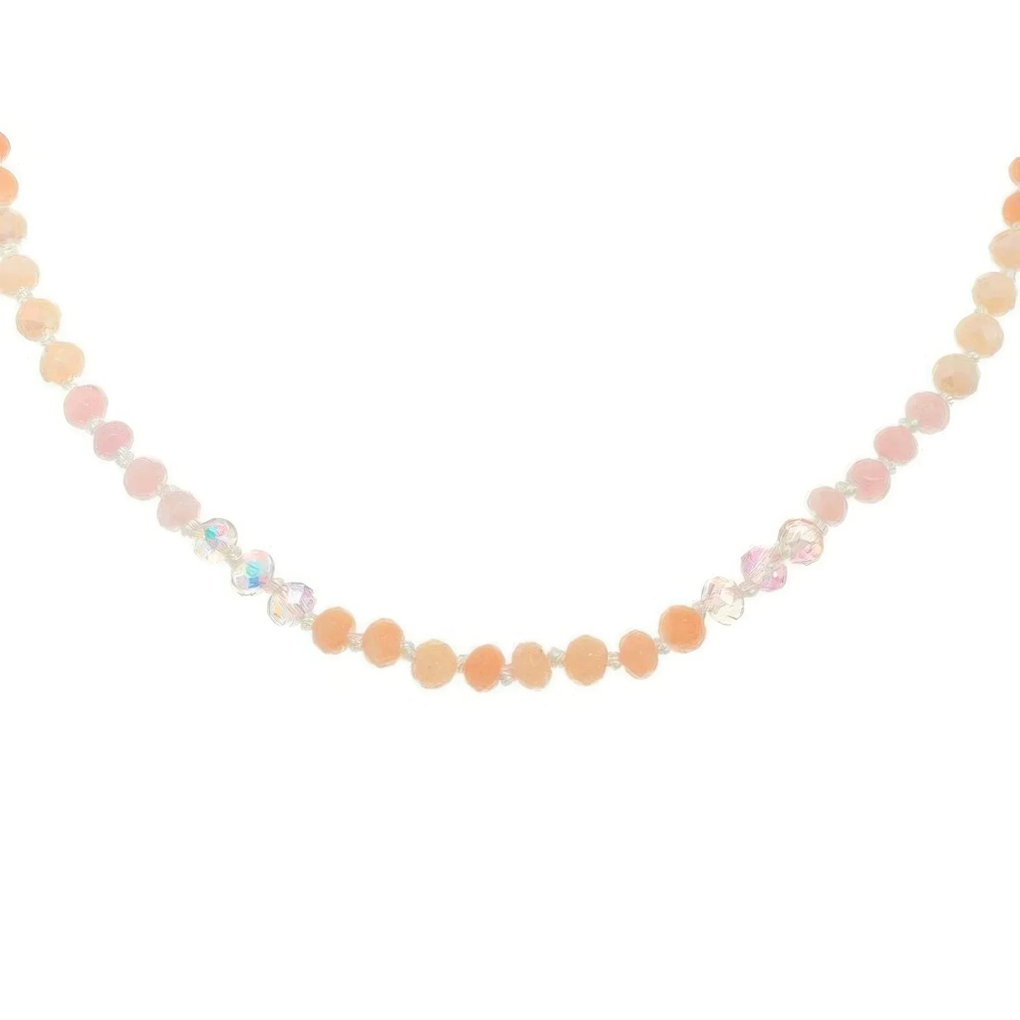 Iridescent Natural Gemstone Glass Beaded Necklace | Mixtshop LLC