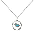 Western Running Horse Stone Barbed Wire Necklace | Mixtshop LLC