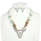 Western Longhorn Steer Bead Mix Necklace Set | Mixtshop LLC