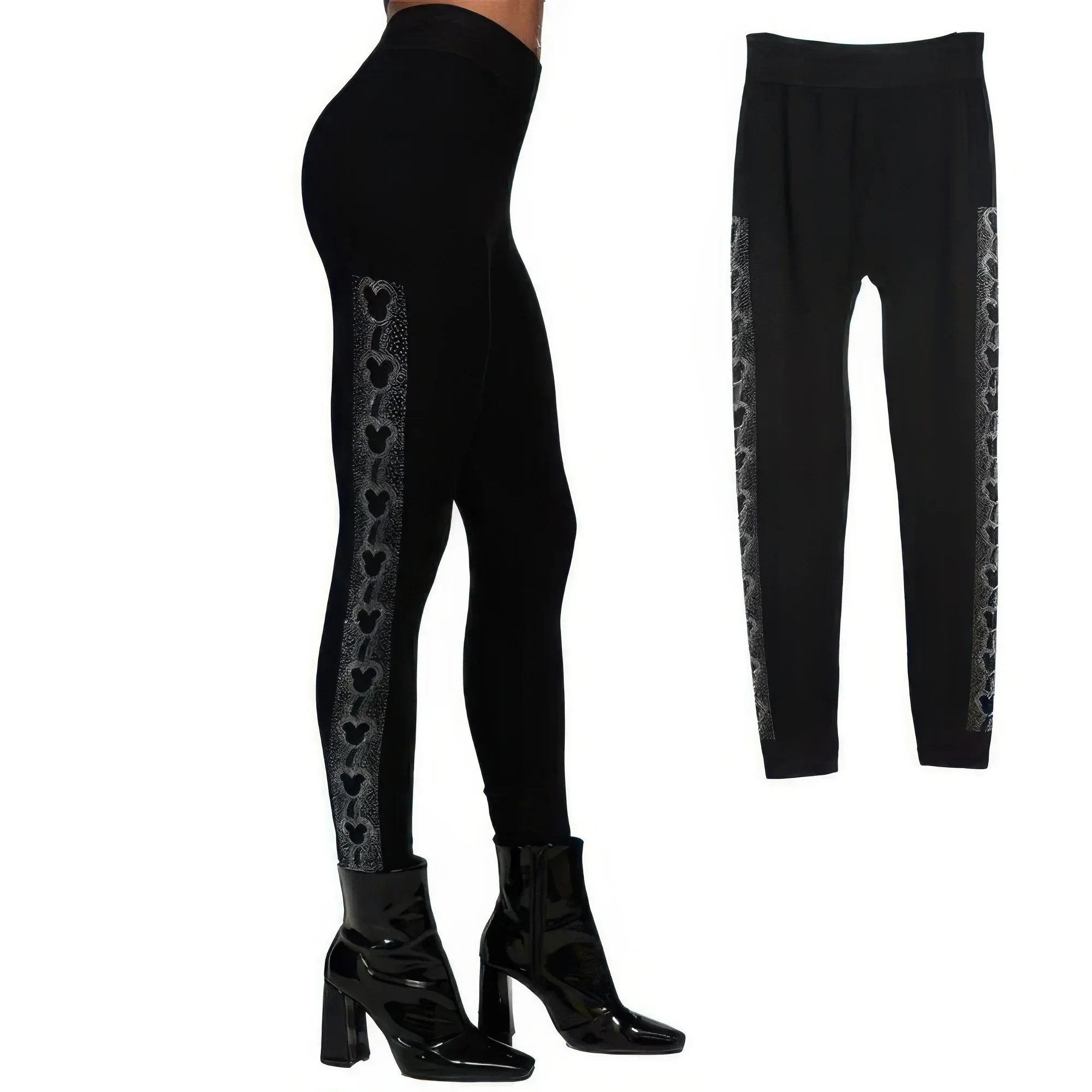 Mouse Ears Crystal Studded High Waisted Leggings | Mixtshop LLC