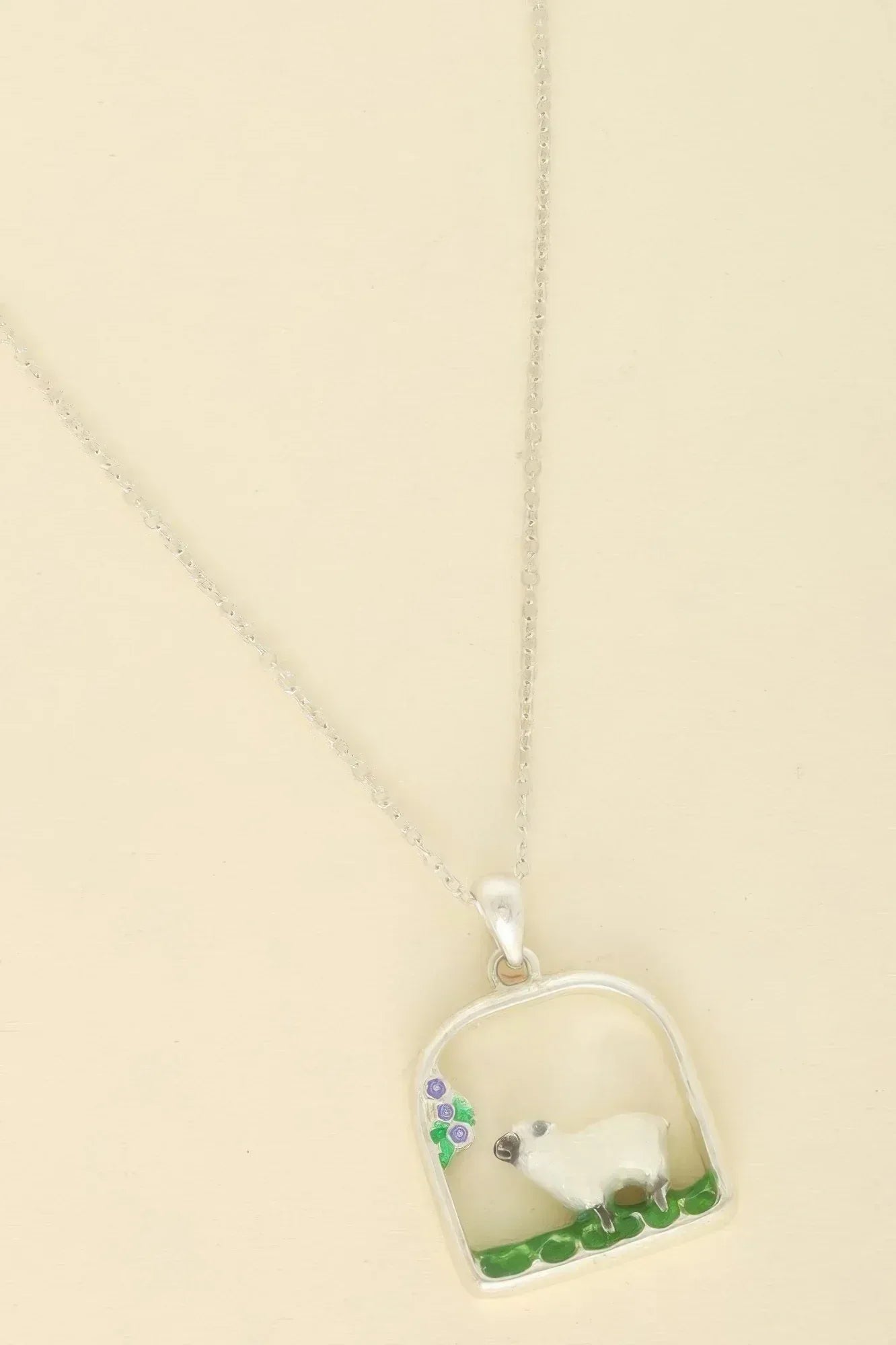 Sheep Open Arch Pendant Chain Necklace | Mixtshop LLC