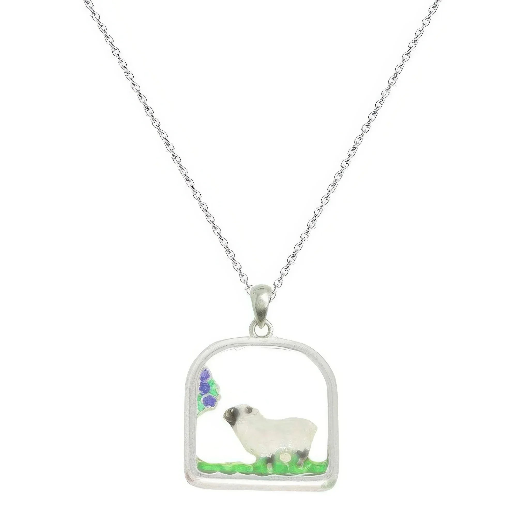 Sheep Open Arch Pendant Chain Necklace | Mixtshop LLC
