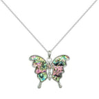 Whimsical Abalone Butterfly Pendant Necklace | Mixtshop LLC