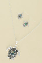 Sea Life Abalone Marine Turtle Necklace Set | Mixtshop LLC