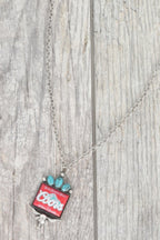 Western Longhorn Coors Water Pendant Necklace | Mixtshop LLC