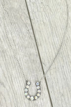Western Jeweled Horseshoe Pendant Necklace | Mixtshop LLC