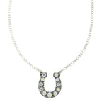 Western Jeweled Horseshoe Pendant Necklace | Mixtshop LLC