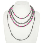 Western Multi Strand Beaded Necklace | Mixtshop LLC