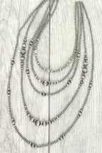 Western Multi Strand Graduated Beaded Necklace | Mixtshop LLC