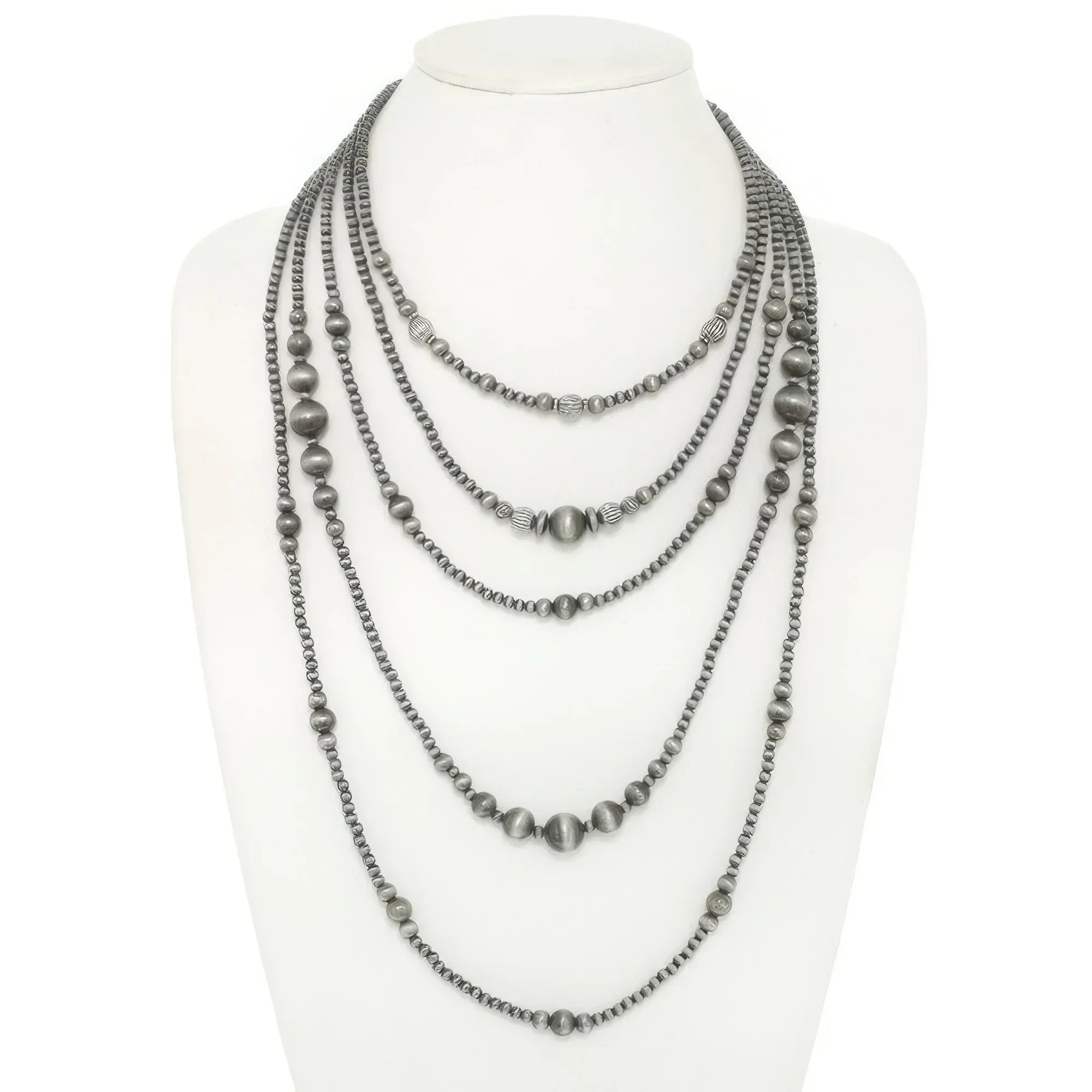 Western Multi Strand Graduated Beaded Necklace Secondary image