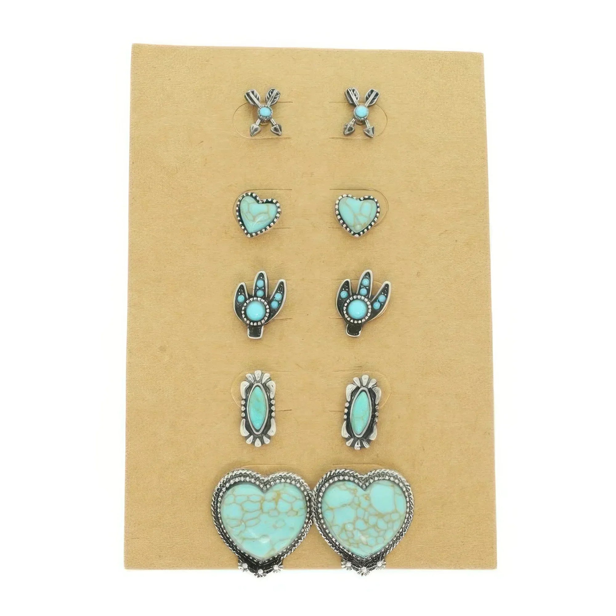 Western Theme 5 Pair Earring Set | Mixtshop LLC