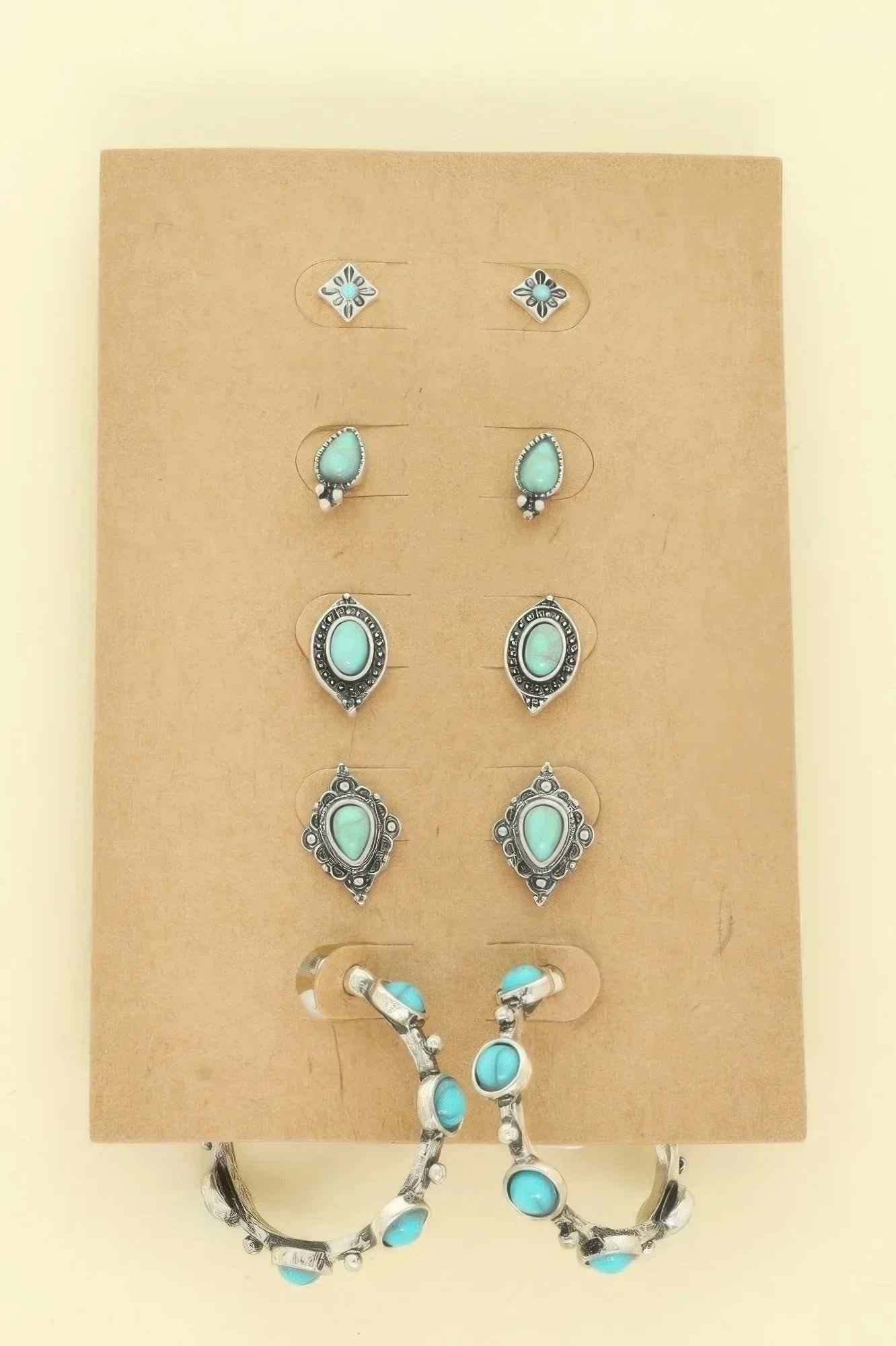 Western Theme Assorted 5 Pair Earring Set | Mixtshop LLC Main image