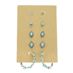 Western Theme Assorted 5 Pair Earring Set | Mixtshop LLC