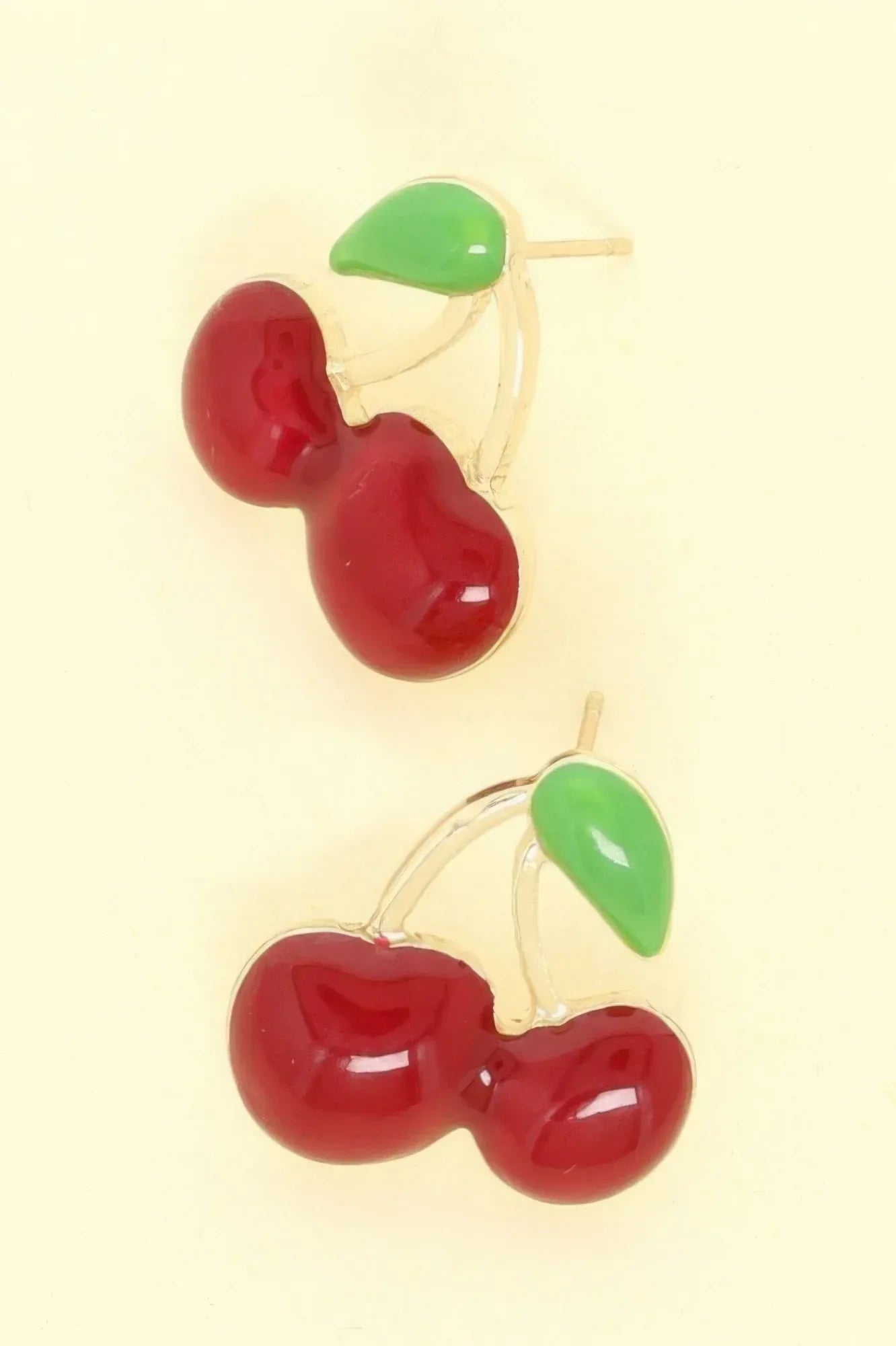 Gold Plated Cherry Stud Earrings | Mixtshop LLC
