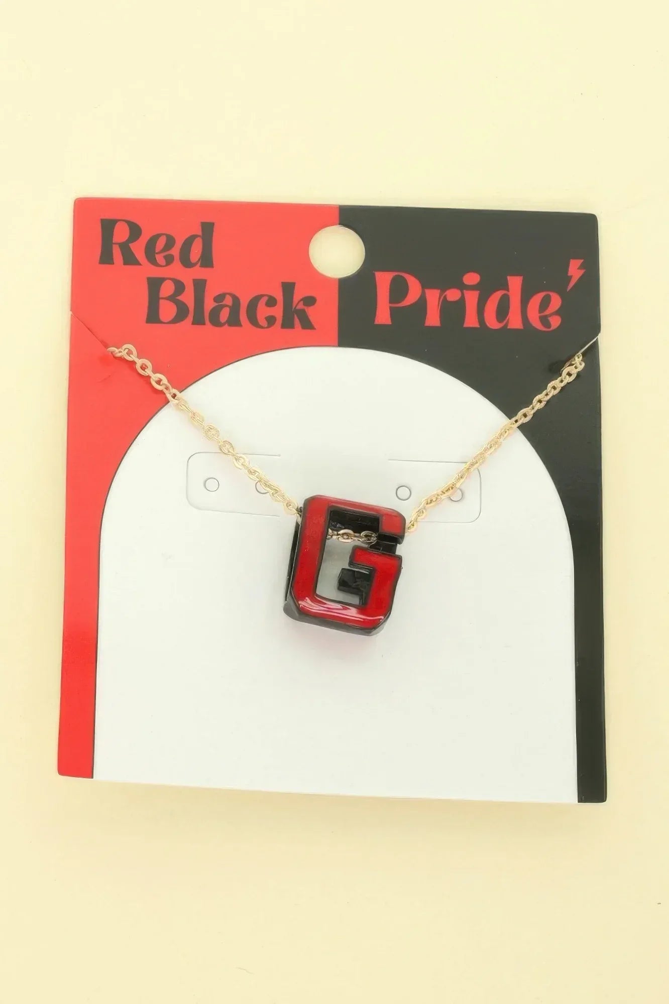 Game Day Enamel Letter Pendant Necklace | Mixtshop LLC